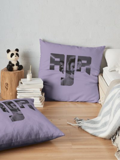 Ajr In Black And White Throw Pillow Official Ajr Band Merch