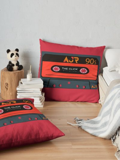 Relive The Nostalgia Of Ajr'S The Click Era With This Vintage Cassette Tape Design Throw Pillow Official Ajr Band Merch