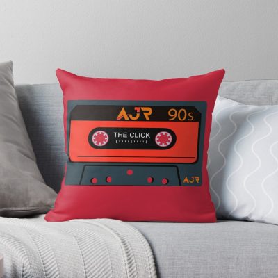 Relive The Nostalgia Of Ajr'S The Click Era With This Vintage Cassette Tape Design Throw Pillow Official Ajr Band Merch