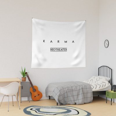 Karma Neotheater (Black Logo) Tapestry Official Ajr Band Merch