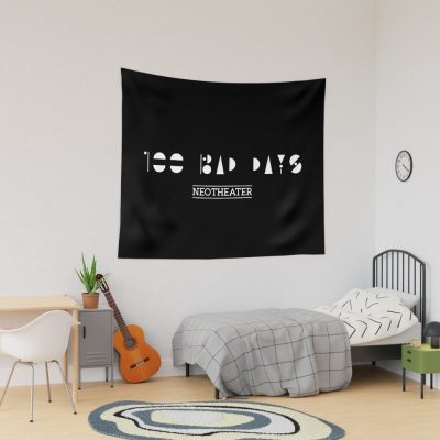 100 Bad Days Shape Logo Tapestry Official Ajr Band Merch